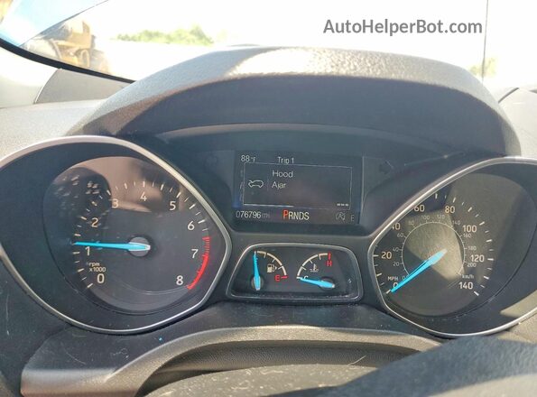 1FMCU0GD3JUC56505 2018 FORD ESCAPE Blue Սարքավորումների վահանակի տեսք