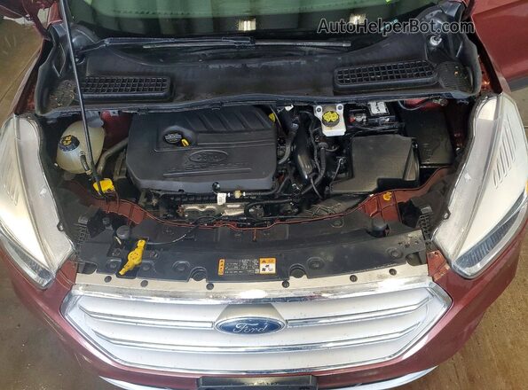 1FMCU0GD3JUC90511 2018 FORD ESCAPE Burgundy Շարժիչի բաժամունքի տեսք