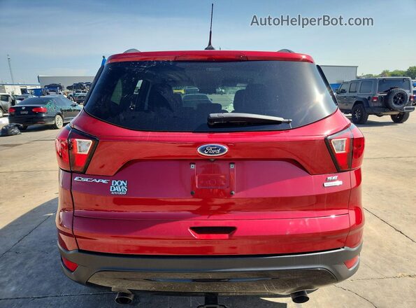1FMCU0GD3KUB34552 2019 FORD ESCAPE Red Vista trasera