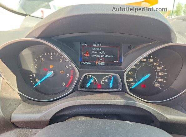 1FMCU0GD4HUA16759 2017 FORD ESCAPE Black Instrument cluster view