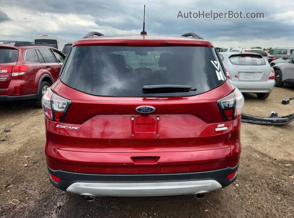 1FMCU0GD4HUA37207 2017 FORD ESCAPE Red Вид ззаду