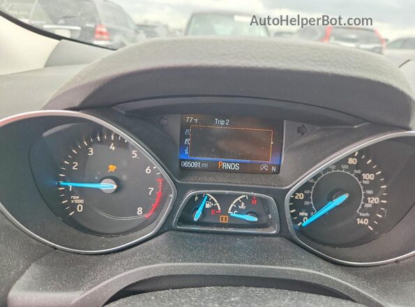 1FMCU0GD4HUA37207 2017 FORD ESCAPE Red Вид щитка приладів