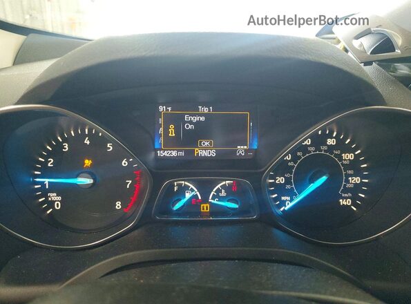 1FMCU0GD4HUA84172 2017 FORD ESCAPE Белый Вид щитка приборов