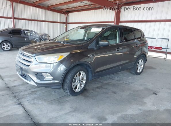 1FMCU0GD4HUB81775 2017 FORD ESCAPE Gray Առջևի ձախ երեք քառորդ տեսարան