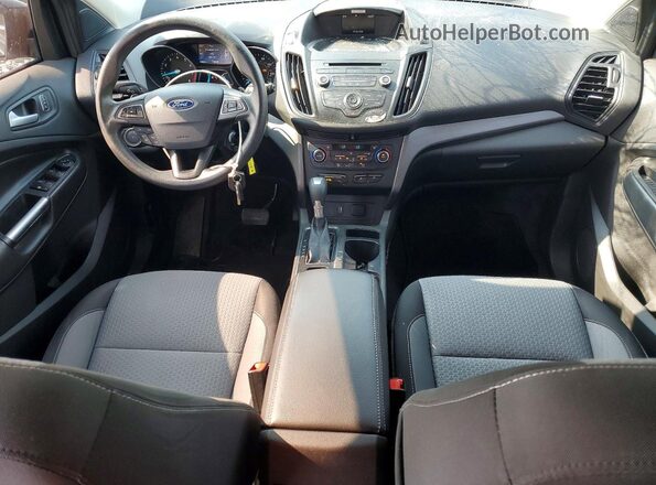 1FMCU0GD4HUC46348 2017 FORD ESCAPE Black Widok deski rozdzielczej