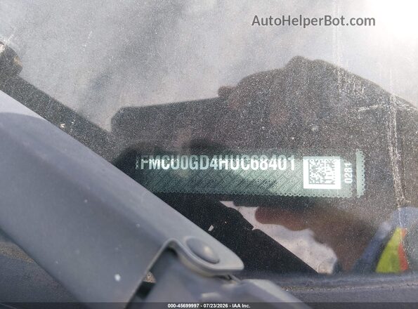 1FMCU0GD4HUC68401 2017 FORD ESCAPE White წინა პანელის ხედი