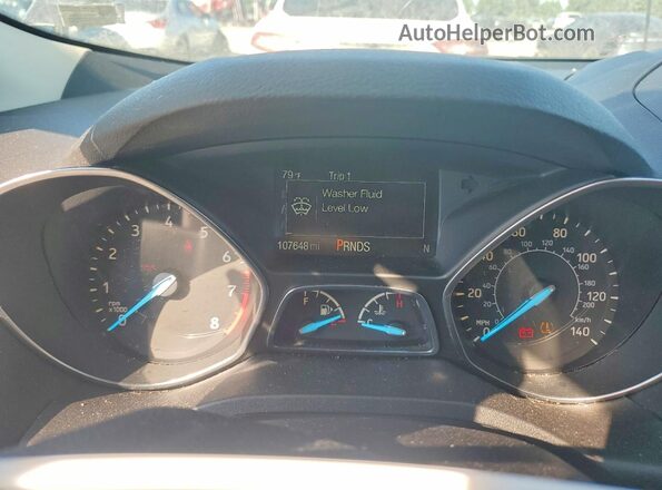 1FMCU0GD4HUE66928 2017 FORD ESCAPE Gray Widok zestawu wskaźników