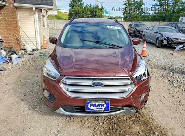 1FMCU0GD4JUA89717 2018 FORD ESCAPE Burgundy Front view