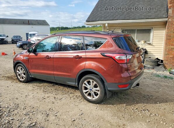 1FMCU0GD4JUA89717 2018 FORD ESCAPE Burgundy Rear left