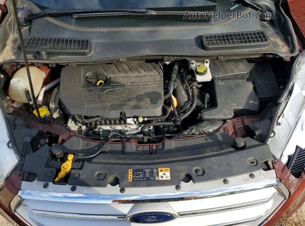 1FMCU0GD4JUA89717 2018 FORD ESCAPE Burgundy Engine compartment view