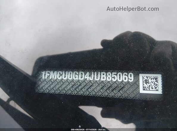 1FMCU0GD4JUB85069 2018 FORD ESCAPE Gray 