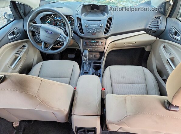 1FMCU0GD4JUC17132 2018 FORD ESCAPE White Widok deski rozdzielczej