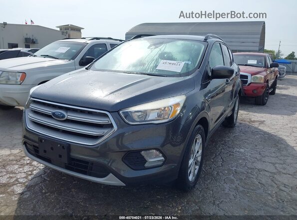 1FMCU0GD4JUD07557 2018 FORD ESCAPE Gray Front left