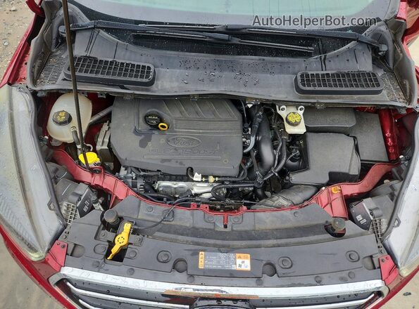 1FMCU0GD4JUD33916 2018 FORD ESCAPE Красный Вид подкапотного пространства