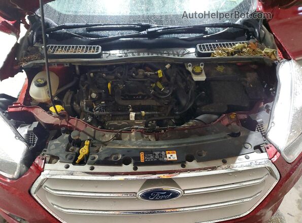 1FMCU0GD4KUB00863 2019 FORD ESCAPE Темно-бордовый Вид подкапотного пространства