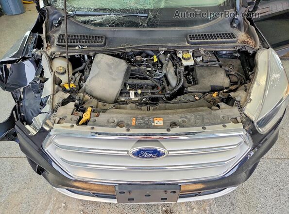 1FMCU0GD4KUB72808 2019 FORD ESCAPE Black Widok komory silnika
