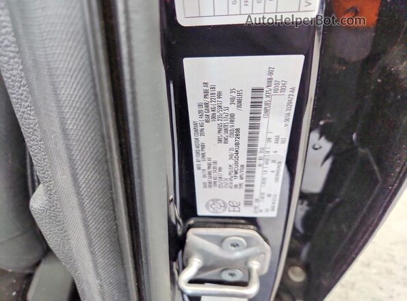 1FMCU0GD4KUB72808 2019 FORD ESCAPE Black Widok naklejki z numerem VIN
