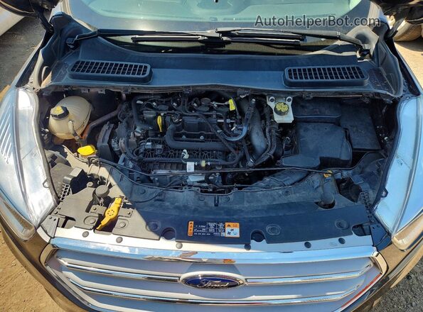 1FMCU0GD4KUB75949 2019 FORD ESCAPE Gray Widok wnętrza z tyłu
