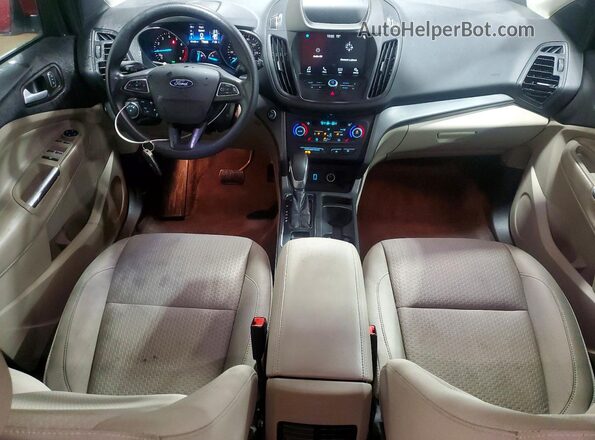 1FMCU0GD4KUB86112 2019 FORD ESCAPE Red Dashboard view