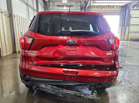 1FMCU0GD4KUB86112 2019 FORD ESCAPE Red Rear view