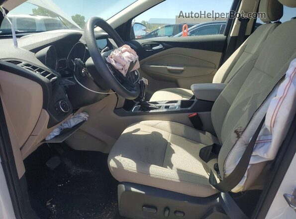 1FMCU0GD4KUC26317 2019 FORD ESCAPE White Вид салону спереду