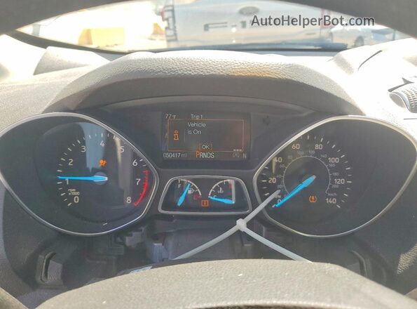 1FMCU0GD4KUC26317 2019 FORD ESCAPE White Вид щитка приладів