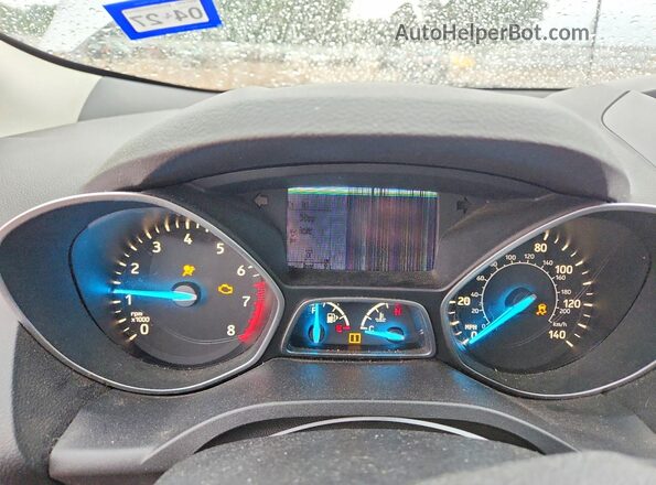 1FMCU0GD5HUC07218 2017 FORD ESCAPE Silver Вид щитка приладів