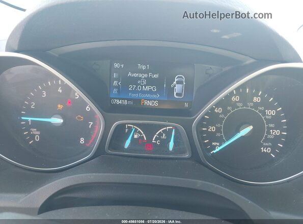 1FMCU0GD5HUC22611 2017 FORD ESCAPE Бежевый Вид задних сидений