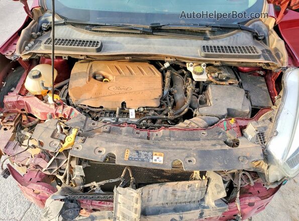 1FMCU0GD5HUC27209 2017 FORD ESCAPE Red Engine compartment view