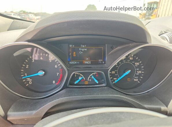 1FMCU0GD5HUE43237 2017 FORD ESCAPE Black Widok zestawu wskaźników