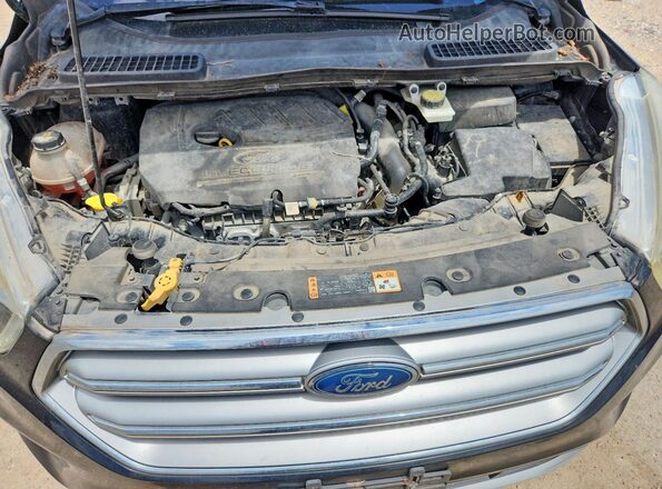 1FMCU0GD5HUE43237 2017 FORD ESCAPE Black Widok komory silnika