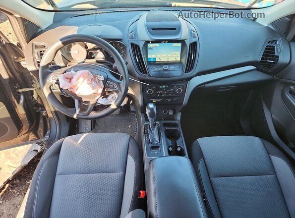 1FMCU0GD5JUB81659 2018 FORD ESCAPE Gray Dashboard view