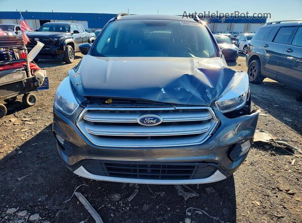 1FMCU0GD5JUB81659 2018 FORD ESCAPE Gray Front view