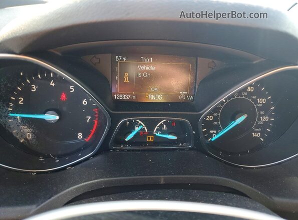 1FMCU0GD5JUC61625 2018 FORD ESCAPE Gray Instrument cluster view