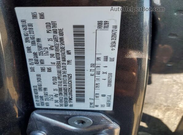 1FMCU0GD5JUC61625 2018 FORD ESCAPE Gray Engine compartment view