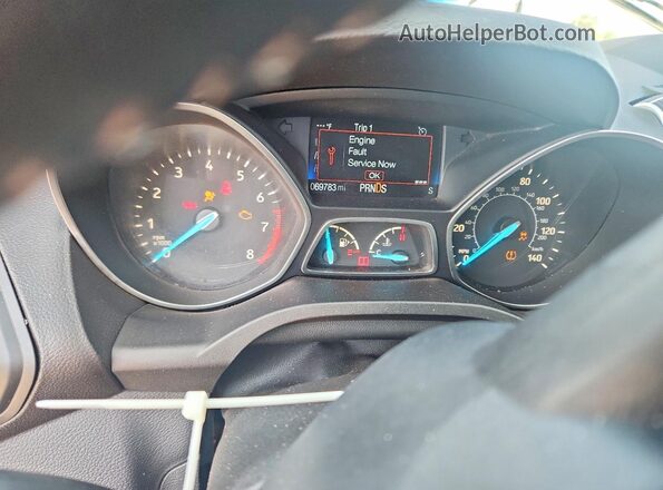 1FMCU0GD5KUA16342 2019 FORD ESCAPE Black Instrument cluster view