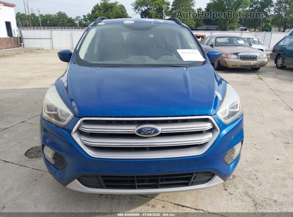 1FMCU0GD6HUA37743 2017 FORD ESCAPE Blue Вид спереду