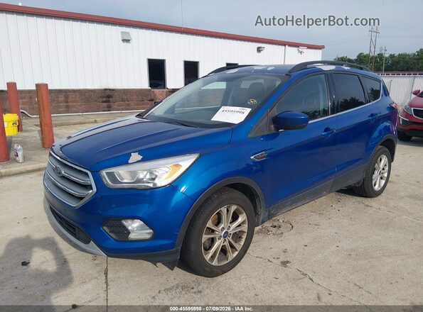 1FMCU0GD6HUA37743 2017 FORD ESCAPE Blue Передня ліва чверть