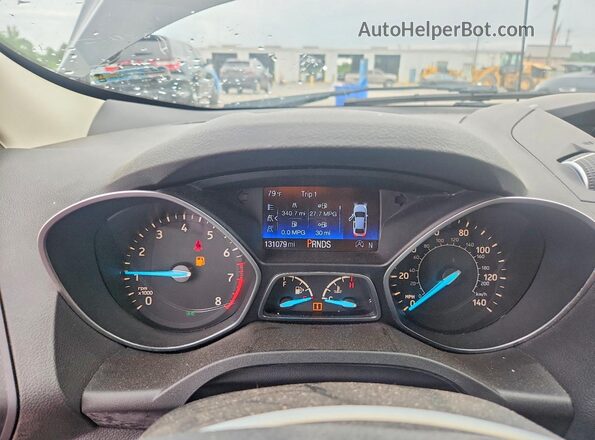 1FMCU0GD6HUD10180 2017 FORD ESCAPE Black Vista del cuadro de instrumentos