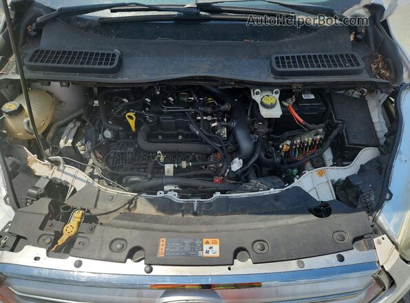 1FMCU0GD6HUD64045 2017 FORD ESCAPE Cream Engine compartment view