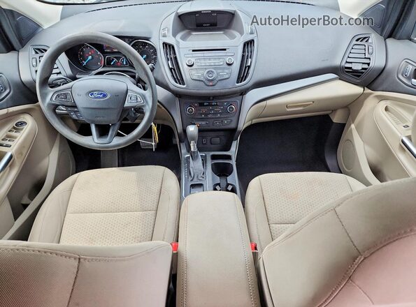 1FMCU0GD6HUD64045 2017 FORD ESCAPE Cream Dashboard view