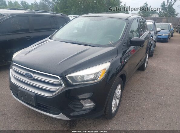 1FMCU0GD6HUE38547 2017 FORD ESCAPE Black წინა მარცხენა ხედი სამი მეოთხედიდან
