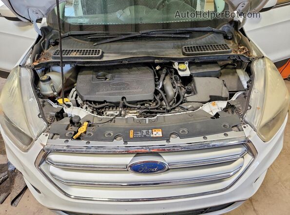 1FMCU0GD6HUE39276 2017 FORD ESCAPE White Vista del compartimento del motor