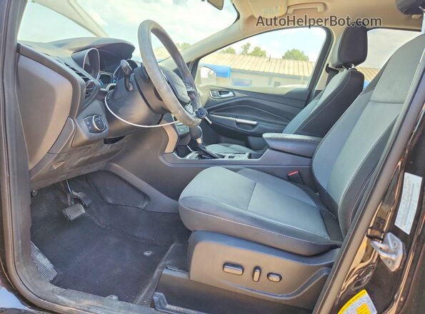 1FMCU0GD6HUF06460 2017 FORD ESCAPE Black წინა სალონის ხედი