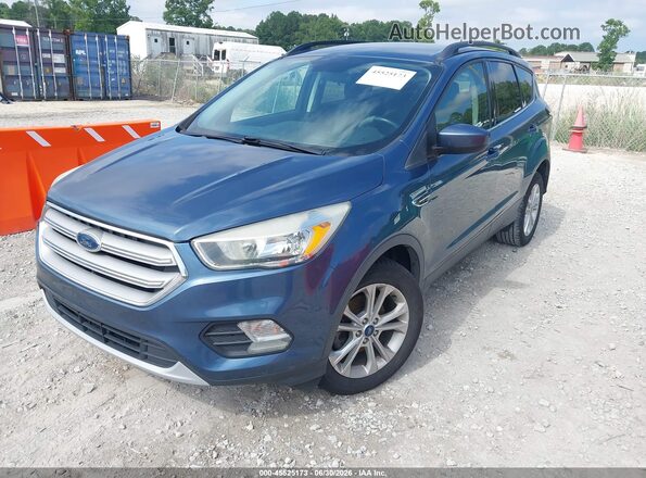 1FMCU0GD6JUC68261 2018 FORD ESCAPE Blue Front view