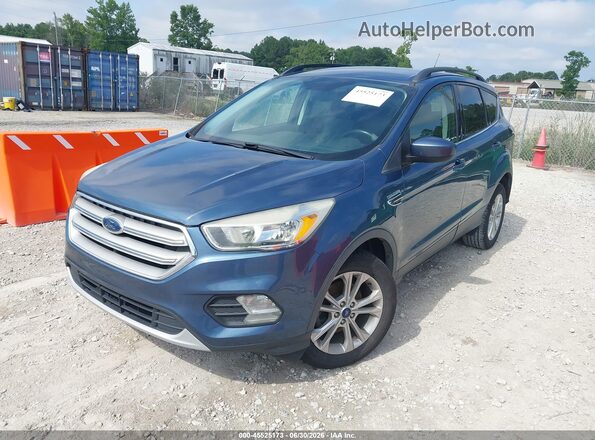 1FMCU0GD6JUC68261 2018 FORD ESCAPE Blue Front left