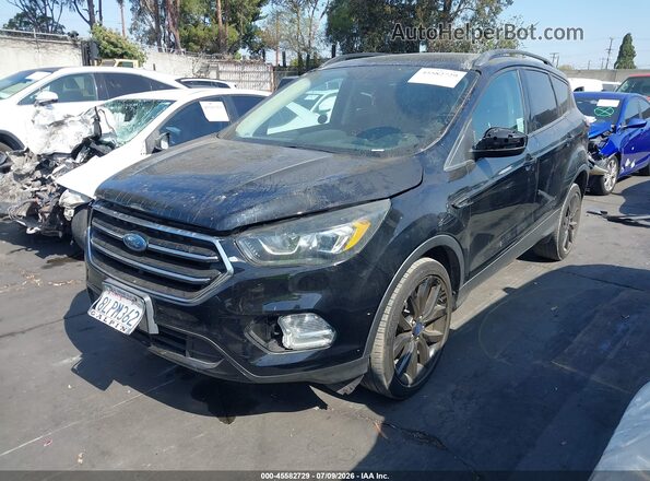 1FMCU0GD6JUD51222 2018 FORD ESCAPE Черный Передняя левая четверть