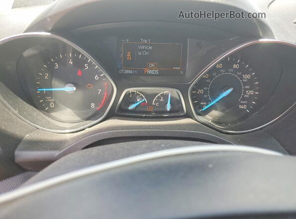 1FMCU0GD6KUA53674 2019 FORD ESCAPE White Instrument cluster view