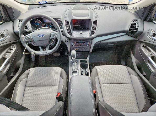 1FMCU0GD6KUC52675 2019 FORD ESCAPE Blue Dashboard view