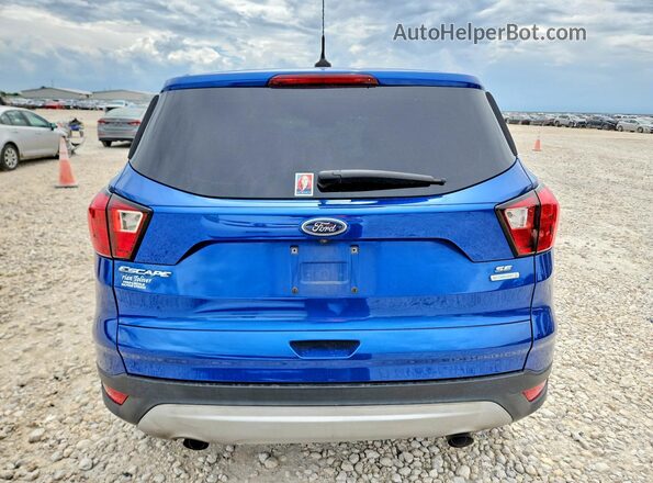 1FMCU0GD6KUC52675 2019 FORD ESCAPE Blue Rear view